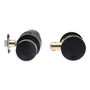COMBO CON POMO PISMO Y CERROJO SENCILLO UPTWON REVERSIBLE NEGRO MATE