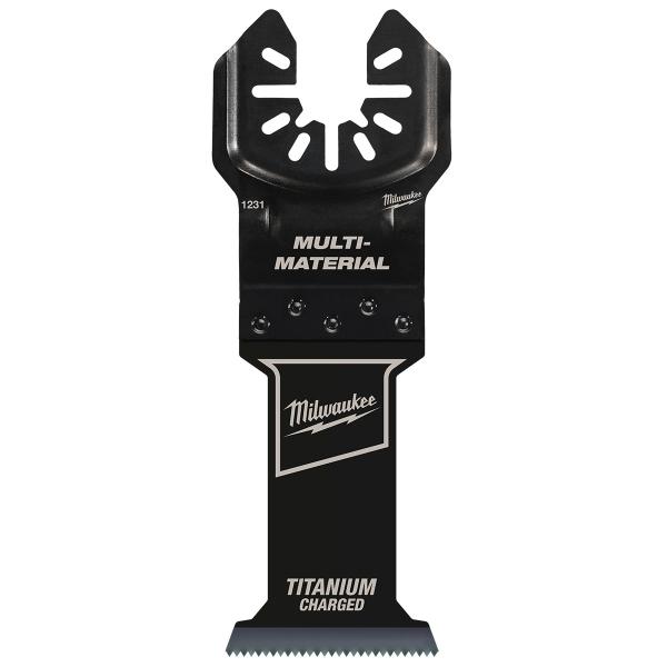CUCHILLA OSCILANTE BIMETALICA DE 1 3/8 PULGADAS MILWAUKEE 3 PIEZAS TITANIUM CHARGED