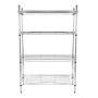 ESTANTE METAL 4 NIVELES 635 KG DE CARGA 137 X 90.6 X 35.5 CM CROMADO