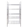 ESTANTE METAL 5 NIVELES 793.8 KG DE CARGA 183 X 90.4 X 40.4 CM CROMADO