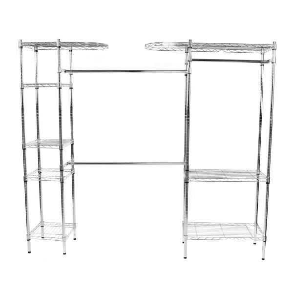 CLÓSET DE ACERO ORGANIZADOR 183 X 207 X 35.2 CM METÁLICO CON 3 BARRAS Y 8 ESTANTES