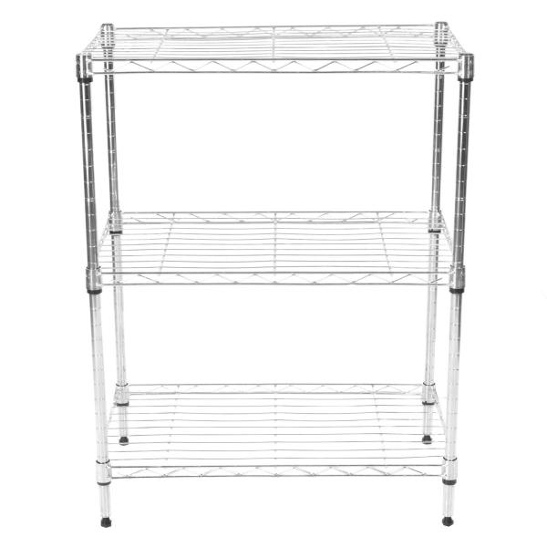 ESTANTE METAL 3 NIVELES 340.1 KG DE CARGA 77.4 X 60.1 X 34.7 CM AJUSTABLE