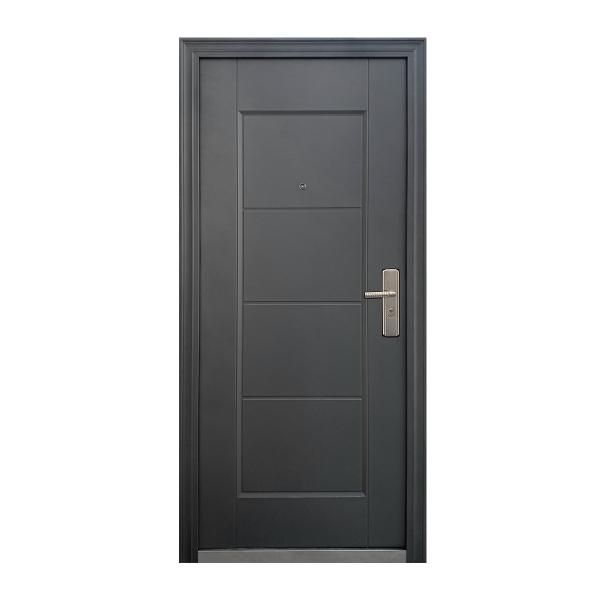 PUERTA EXTERIOR DE SEGURIDAD 13 PASADORES 95 X 215 CM IZQUIERDA GRIS OXFORD MATE