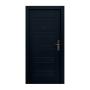 PUERTA EXTERIOR DE SEGURIDAD 11 PASADORES CERRADURA DIGITAL 95 X 215 CM IZQUIERDA NEGRO TEXTURIZADO