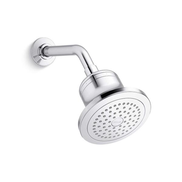 REGADERA CON FILTRO REDONDA CROMO PULIDO 1 FUNCIÓN AHORRO DE AGUA