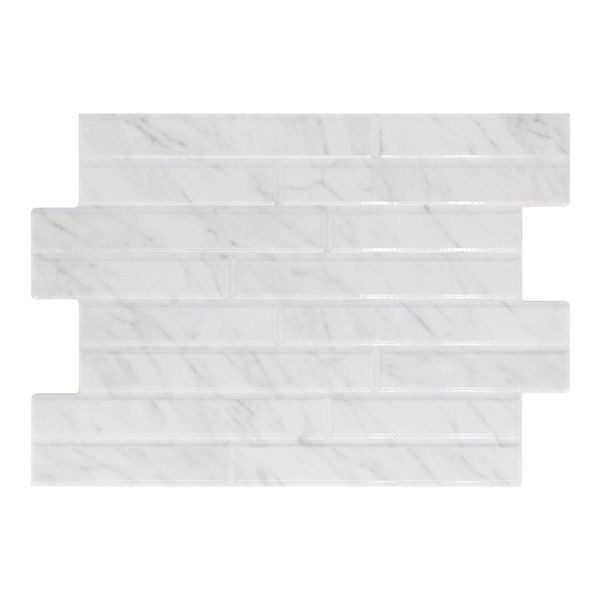 MURO CERÁMICA MYSTIC 30 X 45 CM BLANCO TIPO MÁRMOL CAJA CON 1.88 M2