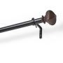 CORTINERO EXTENSIBLE PARA VENTANA BULB 91 CM-1.68 M COLOR CAFÉ