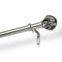 CORTINERO EXTENSIBLE PARA VENTANA BLOSSOM 91 CM-1.68 M COLOR PLATA