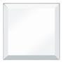 ESPEJO PARA BAÑO DE PARED CUADRADO SIN MARCO BISELADO 30 X 30 CM DISEÑO MODERNO