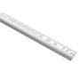 PERFIL CURVO DE ALUMINIO PLATA MATE 12MM