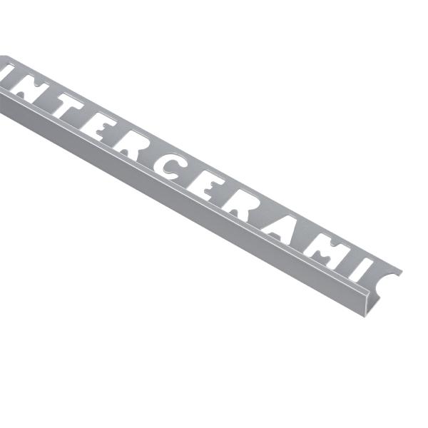 PERFIL DE ALUMINIO LINEAL PLATA MATE 12MM
