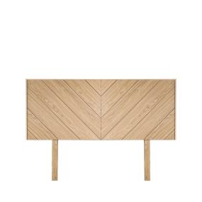 CABECERA KING Y QUEEN SIZE MDF Y MELAMINA COLOR MADERA MID CENTURY PARA RECÁMARA