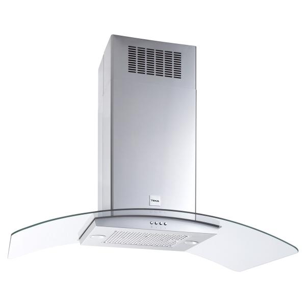 CAMPANA DE COCINA DE ISLA 106.6 CM PLATEADO CON ILUMINACIÓN LED