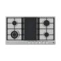 PARRILLA GAS LP 90 CM CON ENCENDIDO ELECTRONICO ACERO INOX