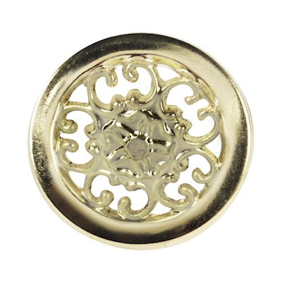 PERILLA CALADA 2.2 X 3.8 CM DORADO