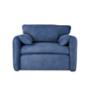 SILLÓN INDIVIDUAL 1 PERSONA COSMO TELA PREMIUM AZUL PLOMO