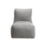 PUFF DECORATIVO TELA EFECTO PANA 70 X 60 X 80 CM GRIS HUMO