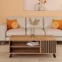 MESA CENTRO AUXILIAR MADERA MDF 111 X 42 CM CAFÉ
