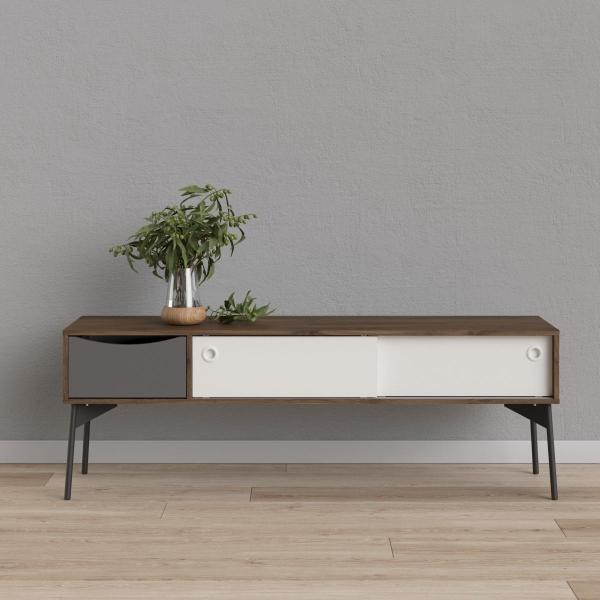 MUEBLE PARA TV PARA 60 PULGADAS MDF Y METAL MULTICOLOR 154 X 39 X 53 CM