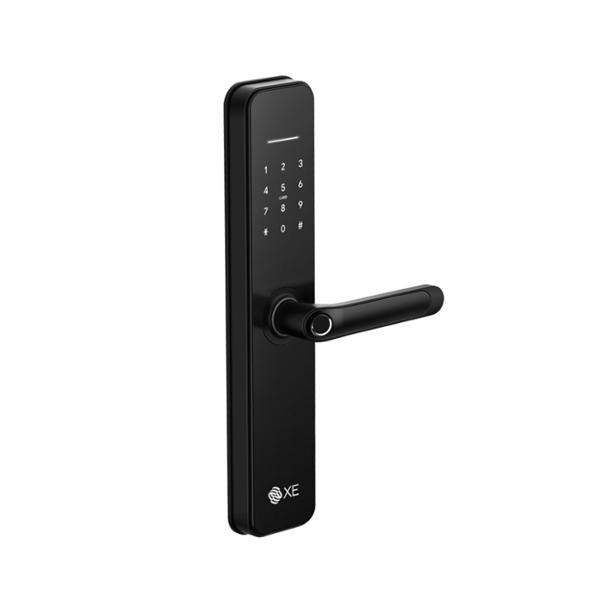 CERRADURA INTELIGENTE PRO BLUETOOTH WIFI REVERSIBLE NEGRA HUELLA DIGITAL