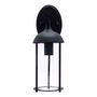 ARBOTANTE DE MURO INCANDESCENTE E26 CONECTADO 15 W 1 LUZ RESISTENTE A HUMEDAD NEGRO MATE
