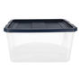 CAJA ORGANIZADORA USO RUDO 72 L PLÁSTICO TAPA TRANSPARENTE