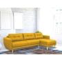 SALA MODULAR BURGOS RECLINABLE TELA 276 X 126 X 92 CM AMARILLO SIN COJINES