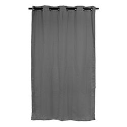 CORTINA BLACKOUT CON ARILLOS GRIS 213 X 135 CM 2 PIEZAS