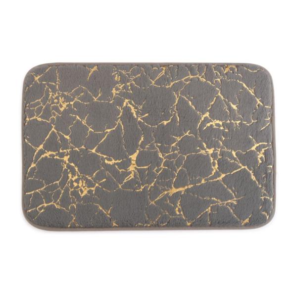 TAPETE PARA BAÑO KYMMI POLIÉSTER 50 X 80 CM GRIS ANTIDERRAPANTE