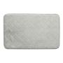 TAPETE PARA BAÑO POLIÉSTER 50 X 80 CM GRIS ANTIDESLIZANTE