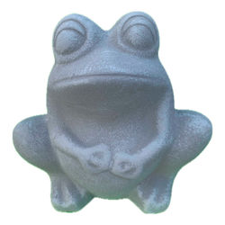 FIGURA DE CERÁMICA RANA DECORACIÓN JARDINERÍA