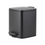 BOTE DE BASURA CON PEDAL 6L NEGRO