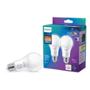 FOCO LED E26 A19 MULTICOLOR ATENUABLE 14 W / 100 W 2 PIEZAS