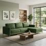 SALA ESQUINERA RIVI TELA 2.6 M VERDE SIN COJINES