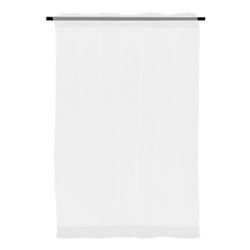 CORTINA TRASLÚCIDA CON DOBLADILLO TERGAL BLANCA 150 X 213 CM