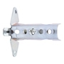 SOPORTE DE PARED PARA TUBOS DE 1/2 PULGADA PLATA