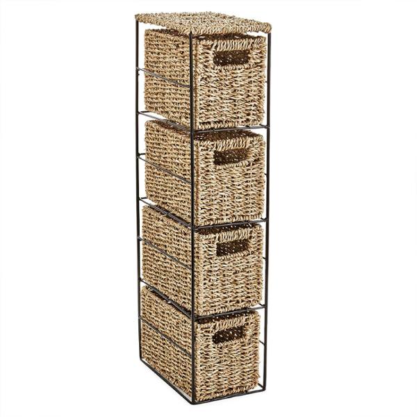 CAJONERA DE RATÁN VIENA 4 NIVELES
