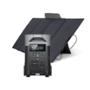 COMBO GENERADOR ELÉCTRICO SOLAR PORTÁTIL 2400W/3600WH + PANEL SOLAR PLEGABLE 400W HOGAR/CAMPING