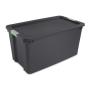 CAJA ORGANIZADORA USO RUDO 170 L PLÁSTICO TAPA GRIS CON RUEDAS