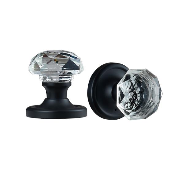 CORE POMO DE CRISTAL PARA INTERIOR NEGRO MATE