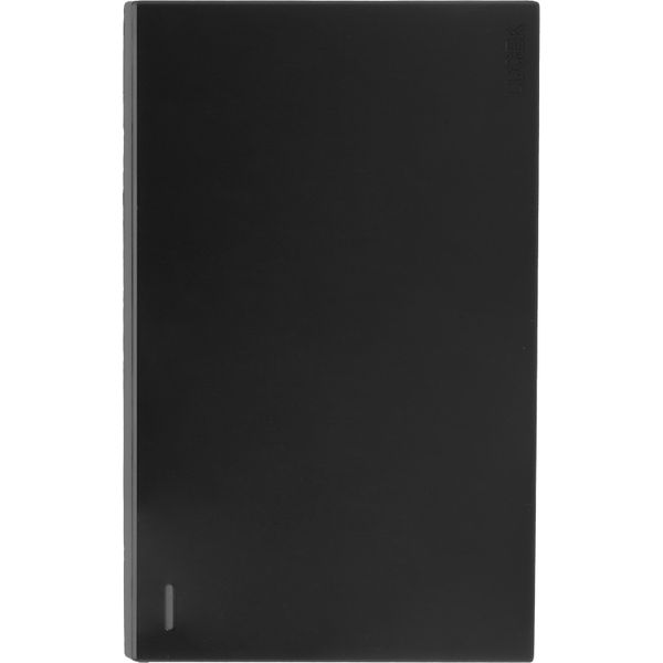 PLACA PLANA CON 1 INTERRUPTOR SENCILLO NEGRO LUCEK FLAT