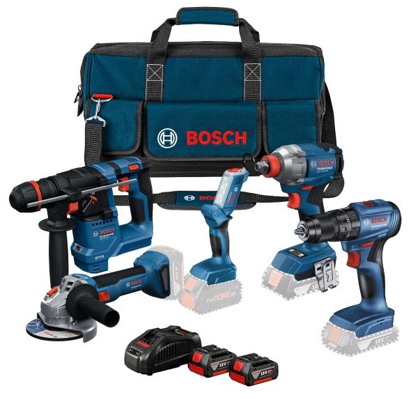 COMBO 5 HERRAMIENTAS 18V CON 2 BATERÍAS 4 AH, 1 CARGADOR Y MOCHILA