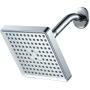 CABEZAL DE DUCHA CON FILTRO CUADRADO ABS GRIS FILTRACION ANTICONTAMINANTES