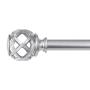 SET DE CORTINEROS CAGE PLATA 1.9 X .91-1.67 MT