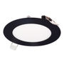 LÁMPARA DE TECHO EMPOTRABLE LED CCT PARA TECHO CIRCULAR 5" 6 W NEGRA MATE