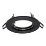 LÁMPARA DE TECHO EMPOTRABLE PARA FOCO LED REDONDA 3" NEGRA