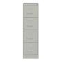 ARCHIVERO METALICO 4 CAJONES CARTA, COLOR GRIS CLARO