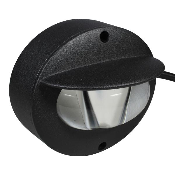 ARBOTANTE DE MURO LED EXTERIOR SOBREPONER 6.5W 3000K IP65 NEGRO MATE