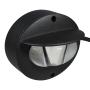 ARBOTANTE DE MURO LED EXTERIOR SOBREPONER 6.5W 3000K IP65 NEGRO MATE