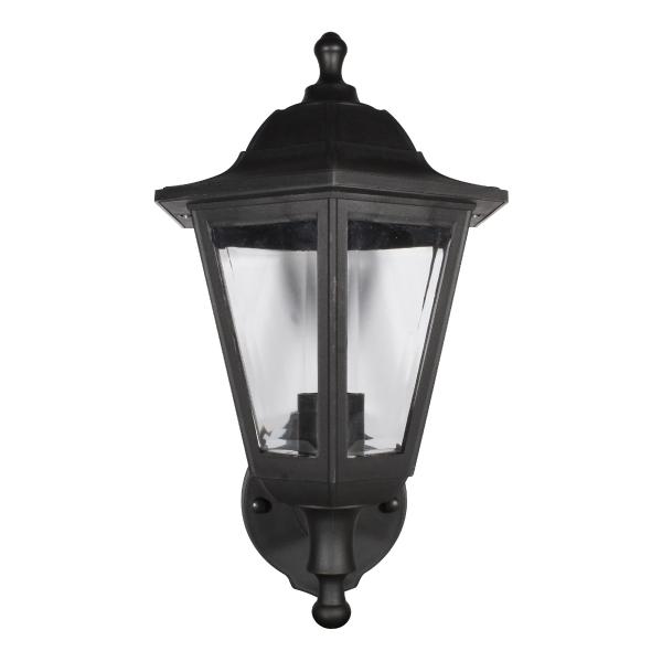 LAMPARA DE PARED EXTERIOR E26 NEGRO IMPERMEABLE